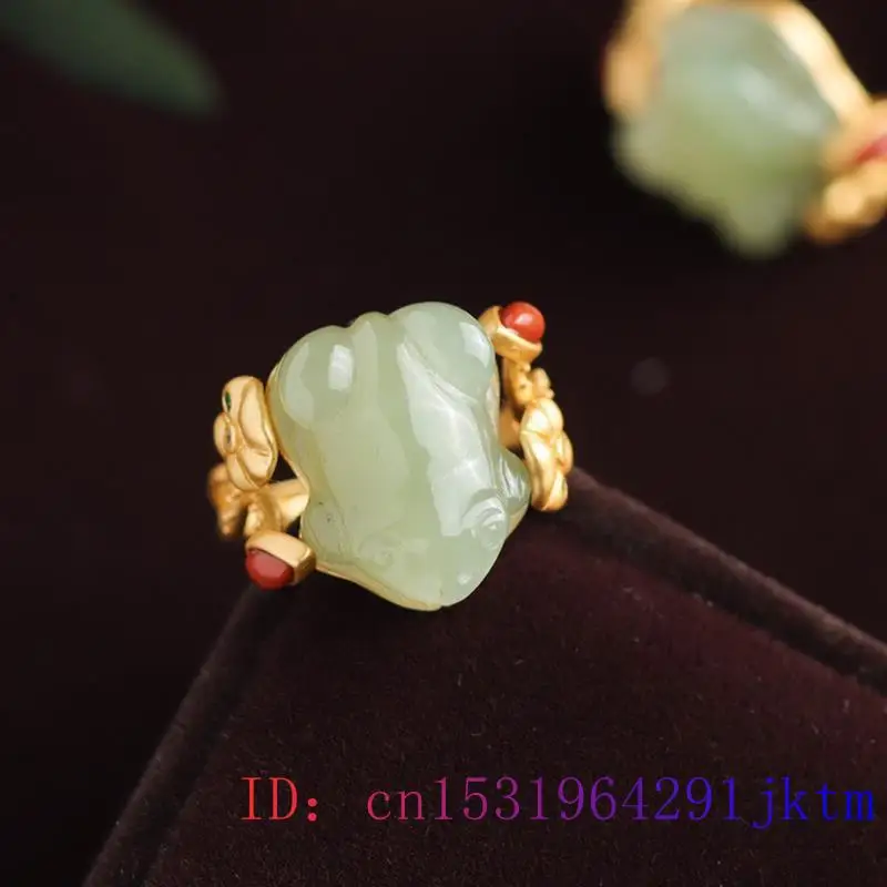 Green Jade Frog Rings Charms N - Rings review and price