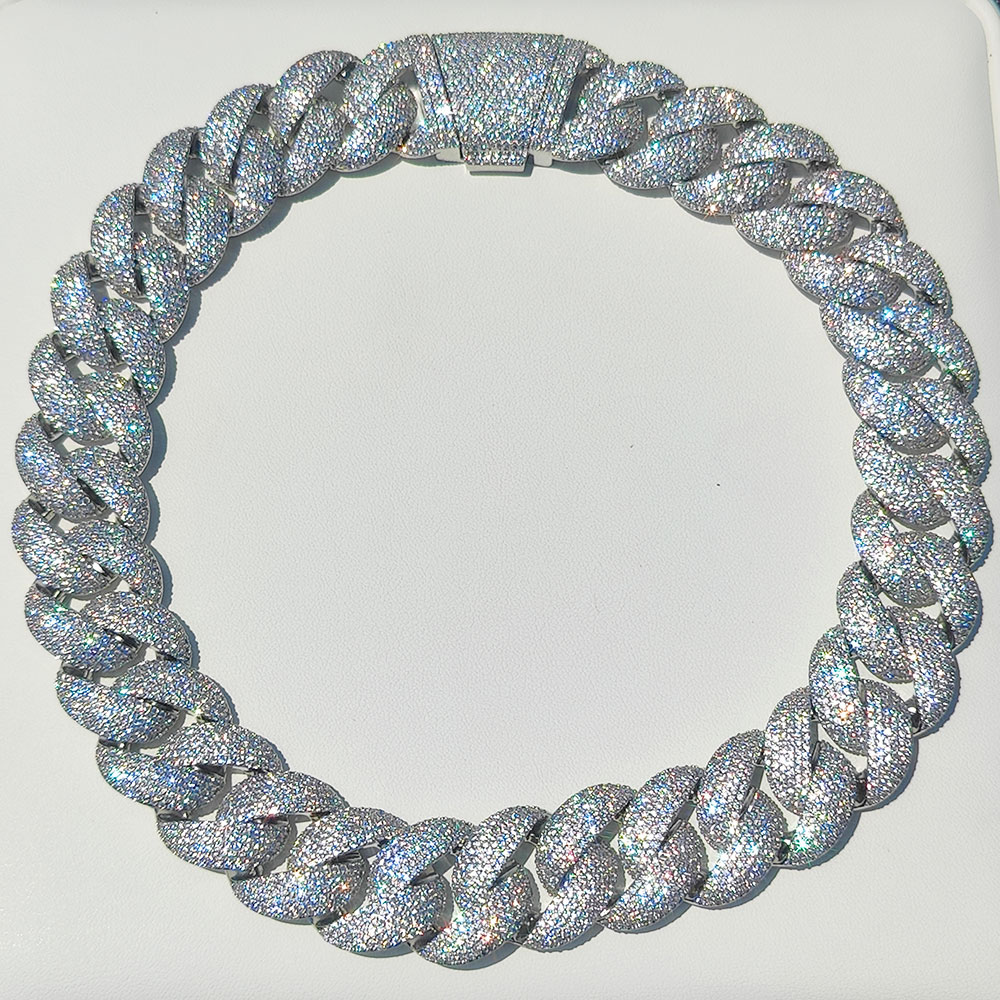Luxury 24MM 6 Rows Cluster 5A  - Cuban Link Chain 12Mm review and price