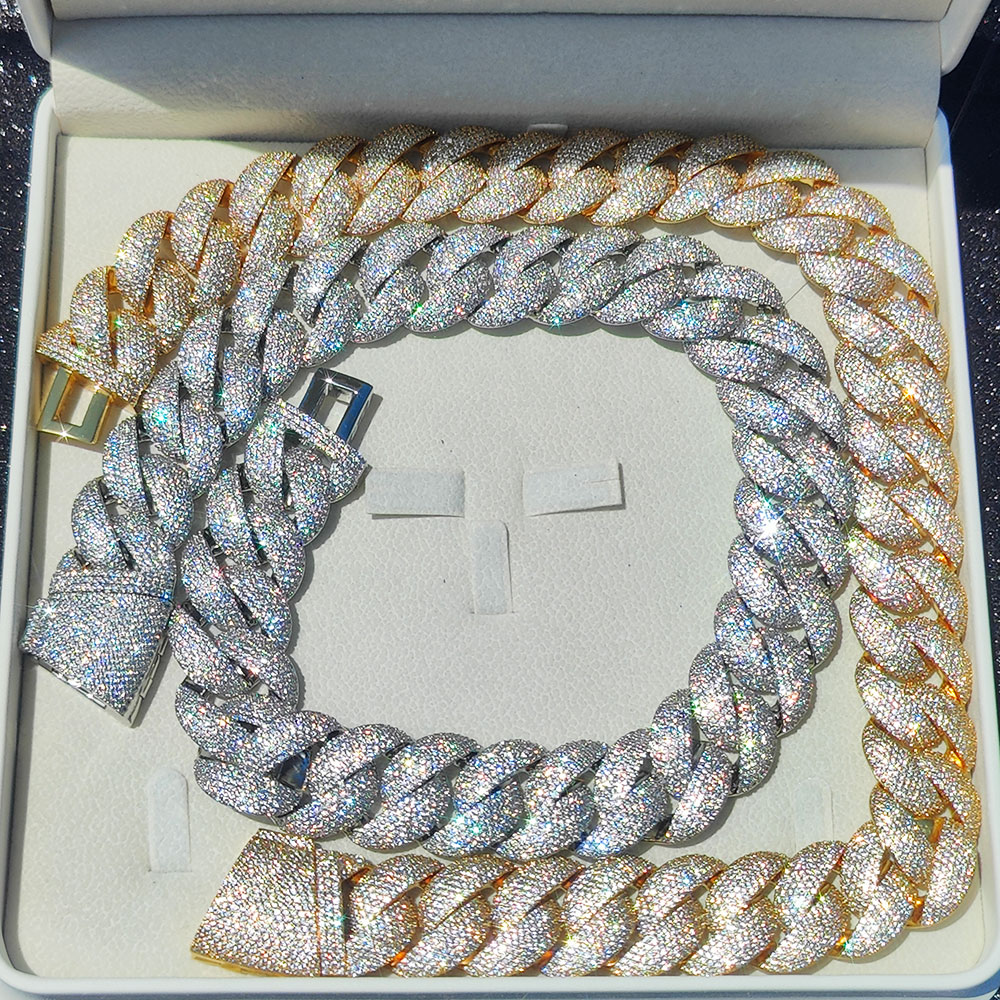 Luxury 24MM 6 Rows Cluster 5A  - Cuban Link Chain 12Mm review and price