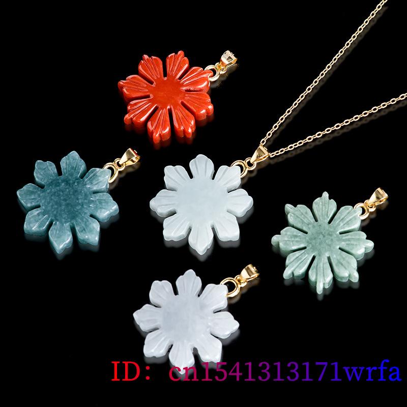 Myanmar Jade Sunflower Pendant - Necklaces review and price