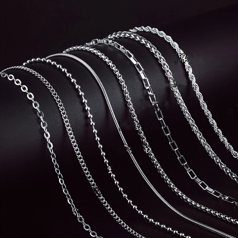 8Pieces Men Stainless Steel Ne - Cuban Link Chain 12Mm review and price