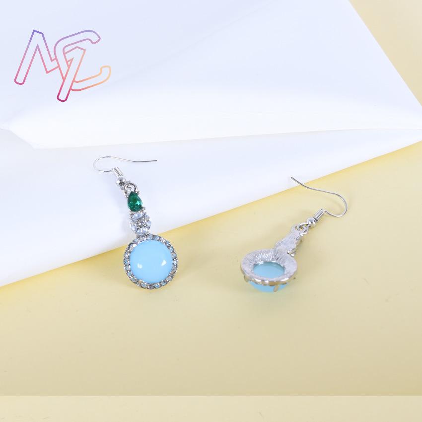 Blue Natural Jade Earrings Vin - Earrings review and price