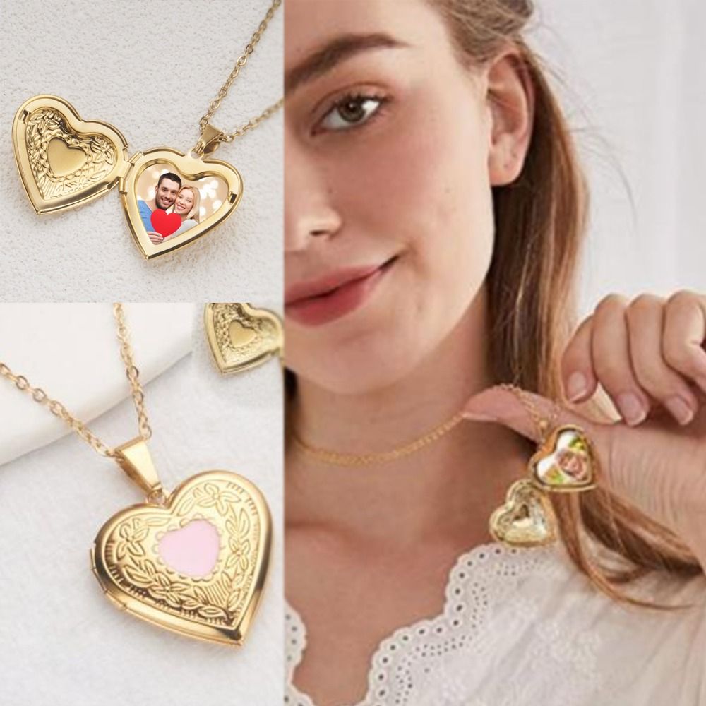 DIY Necklace Photo Picture Loc - Heart Locket Necklace Photo review and price
