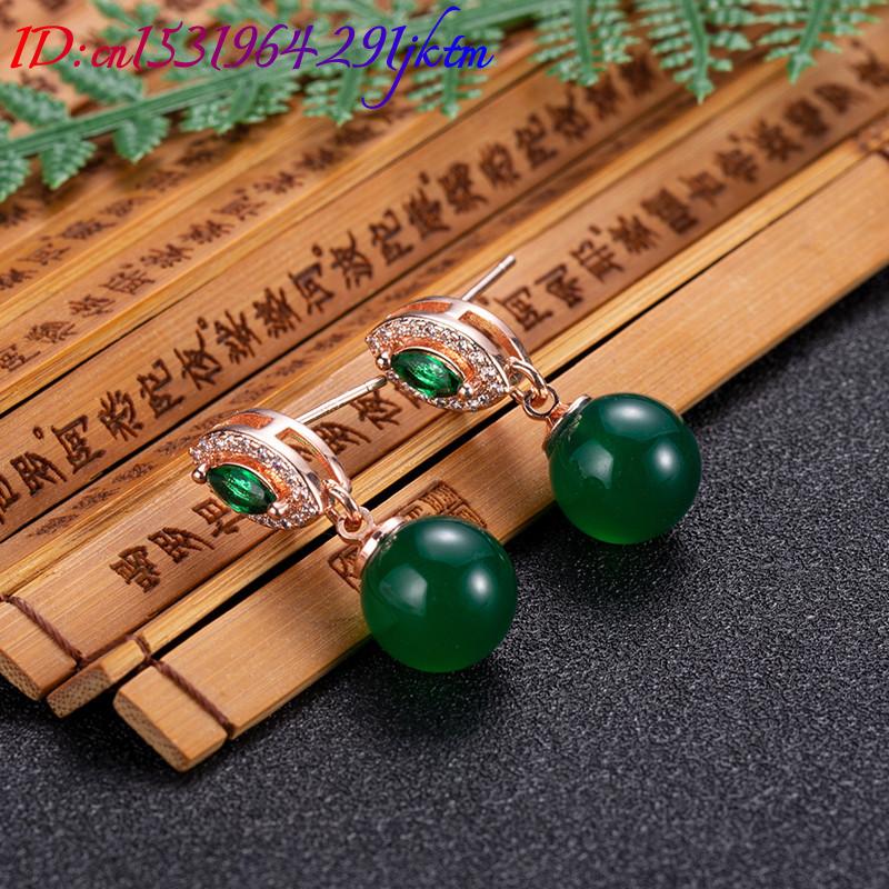 Natural Jade Bead Earrings Fas - Earrings review and price