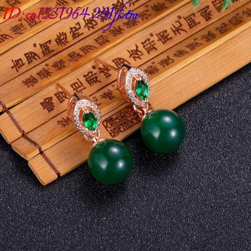 Natural Jade Bead Earrings Fas - Earrings review and price